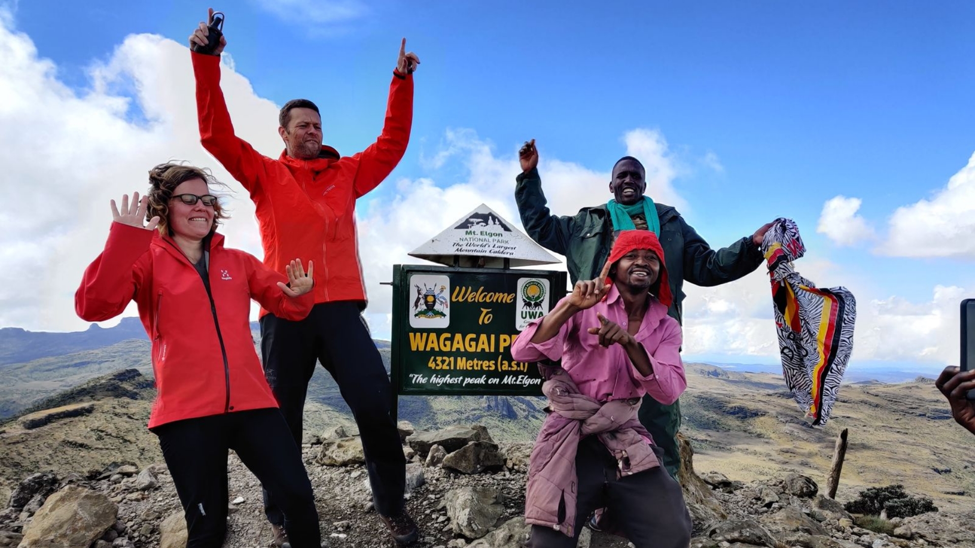Summit both Mount  Elgon and Mount Kadam
